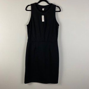 Old Navy Knit Sheath Dress Womens Large Tall Black Sleeveless